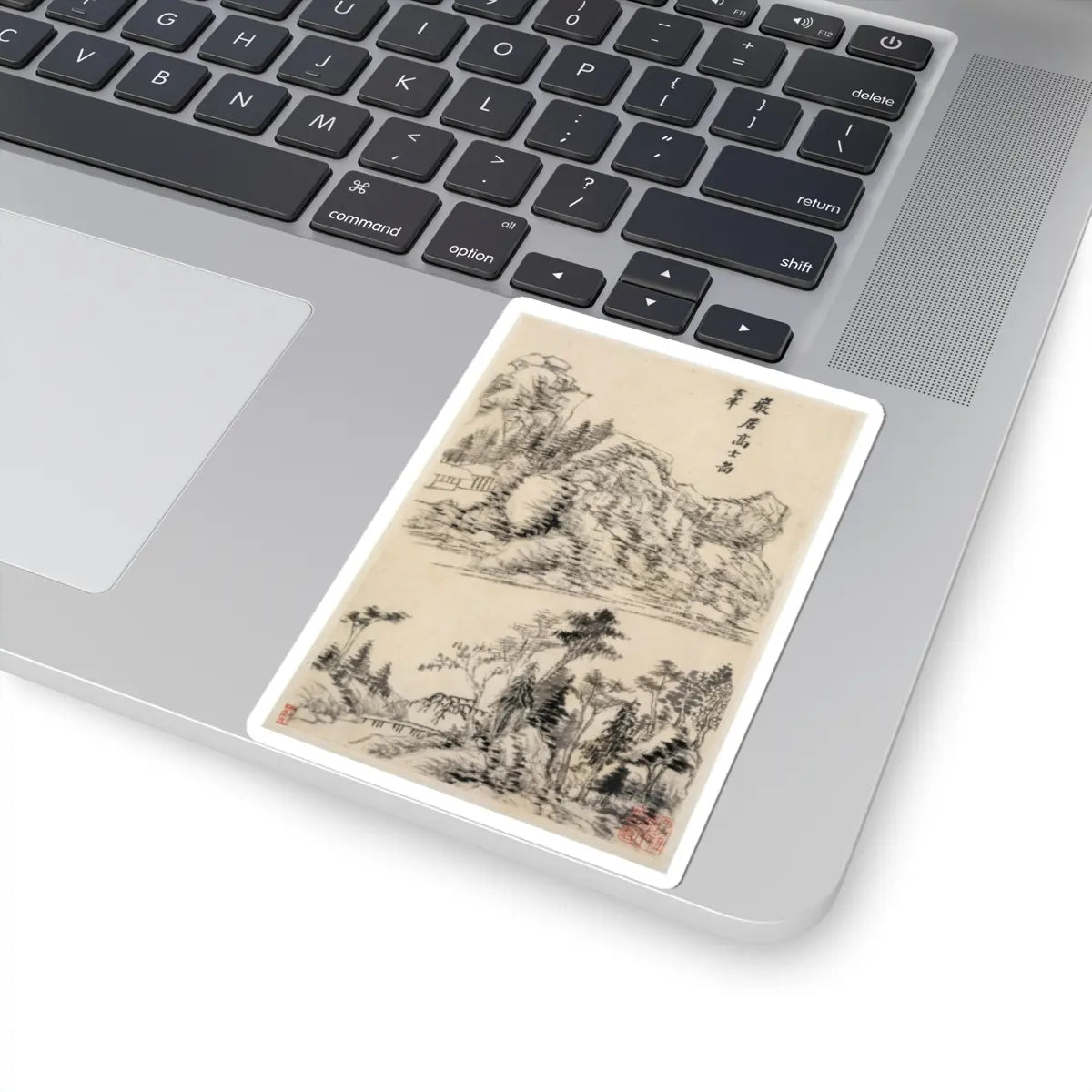 Dong Qichang - Landscapes after old masters - dated 1630 v1 - STICKER Vinyl Kiss-Cut Decal
