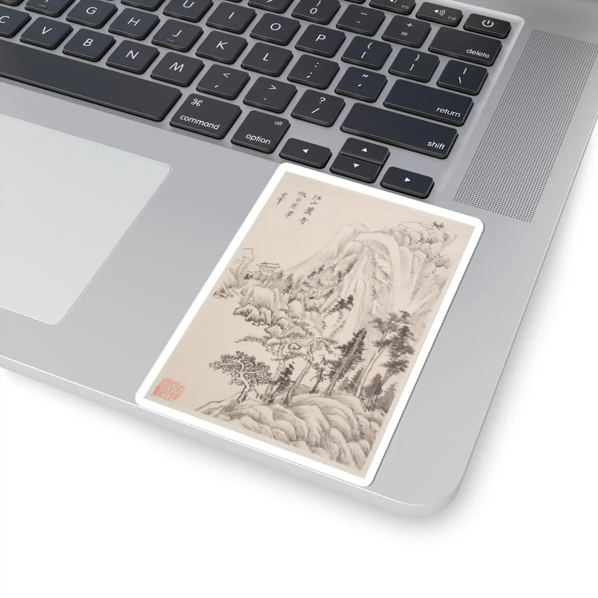 Dong Qichang - Landscapes after old masters - dated 1630 v5 - STICKER Vinyl Kiss-Cut Decal