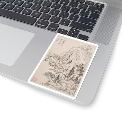 Dong Qichang - Landscapes after old masters - dated 1630 v5 - STICKER Vinyl Kiss-Cut Decal