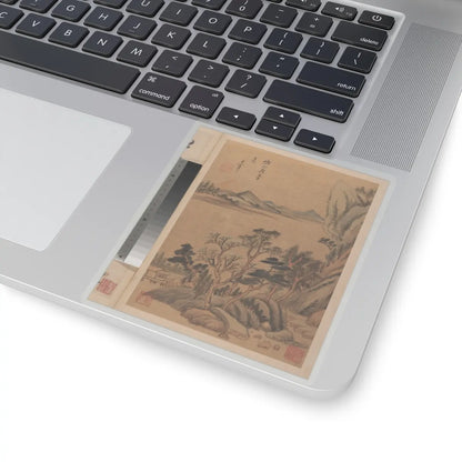 Dong Qichang - Landscapes and poems - early 17th century v1 - STICKER Vinyl Kiss-Cut Decal