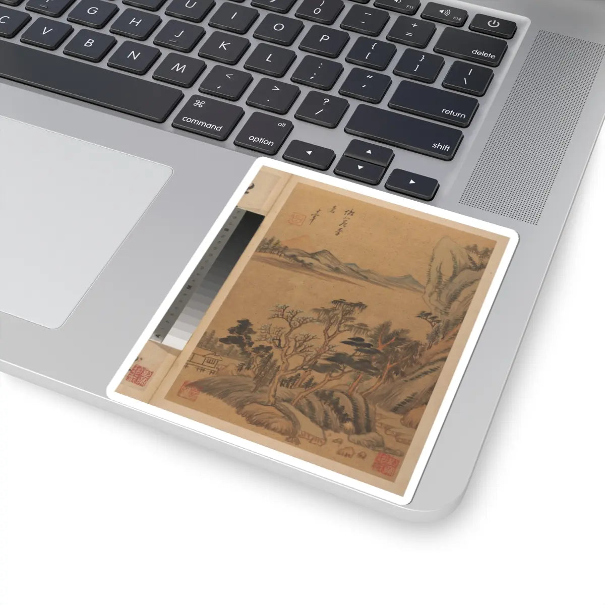 Dong Qichang - Landscapes and poems - early 17th century v1 - STICKER Vinyl Kiss-Cut Decal