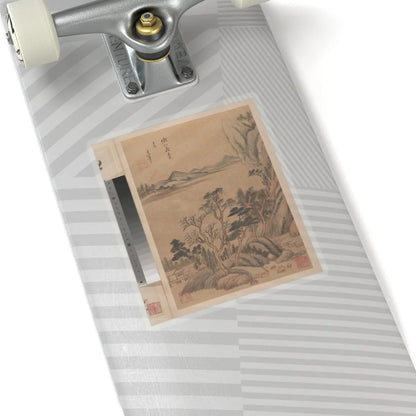 Dong Qichang - Landscapes and poems - early 17th century v1 - STICKER Vinyl Kiss-Cut Decal