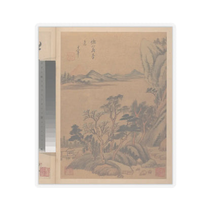 Dong Qichang - Landscapes and poems - early 17th century v1 - STICKER Vinyl Kiss-Cut Decal