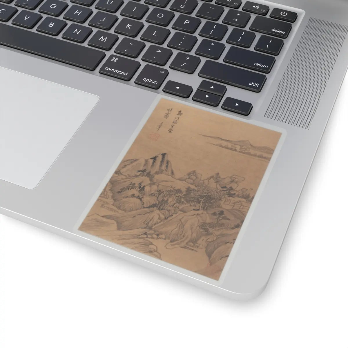 Dong Qichang - Landscapes and poems - early 17th century v11 - STICKER Vinyl Kiss-Cut Decal