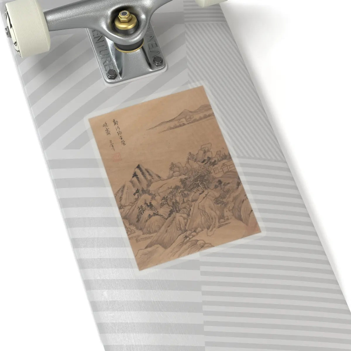 Dong Qichang - Landscapes and poems - early 17th century v11 - STICKER Vinyl Kiss-Cut Decal