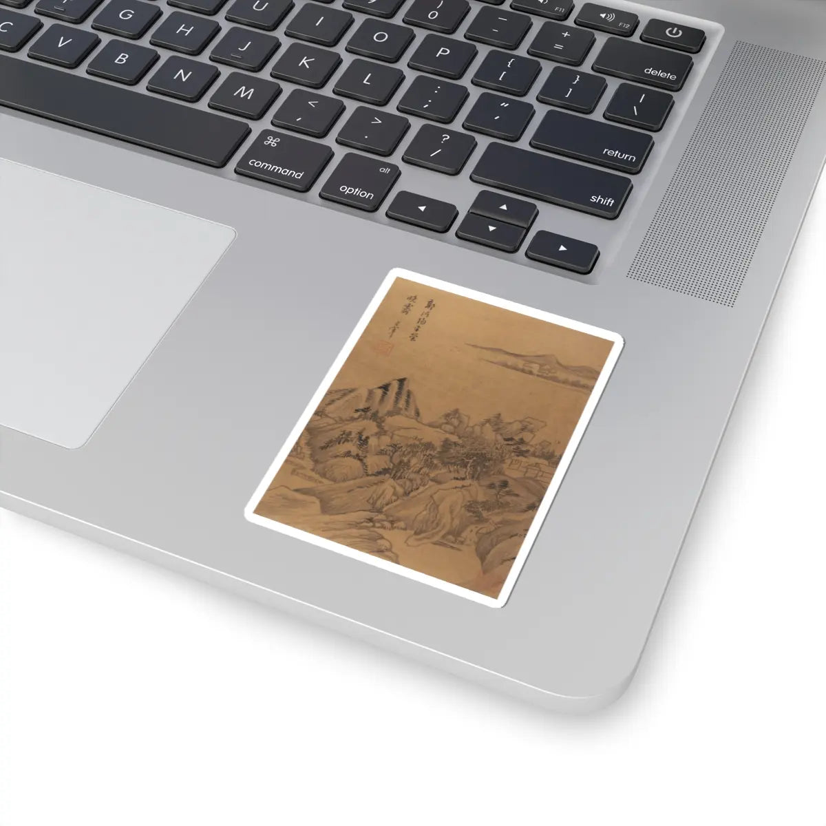 Dong Qichang - Landscapes and poems - early 17th century v11 - STICKER Vinyl Kiss-Cut Decal