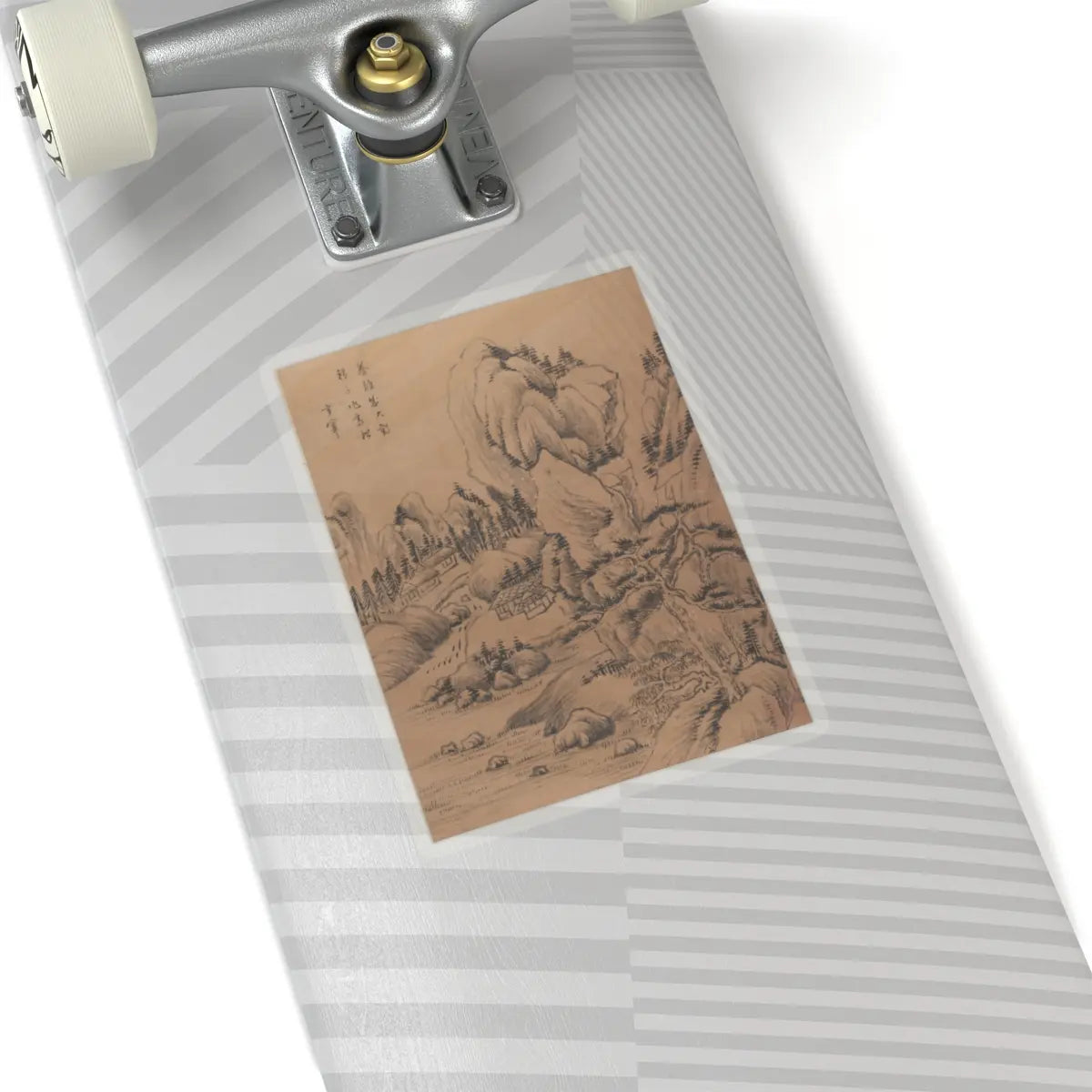 Dong Qichang - Landscapes and poems - early 17th century v13 - STICKER Vinyl Kiss-Cut Decal