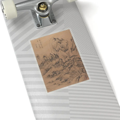 Dong Qichang - Landscapes and poems - early 17th century v13 - STICKER Vinyl Kiss-Cut Decal