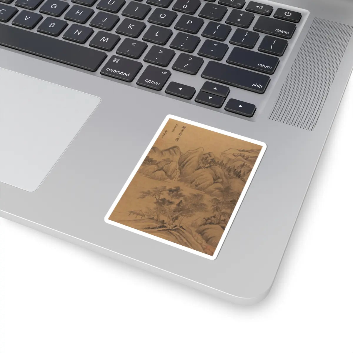 Dong Qichang - Landscapes and poems - early 17th century v3 - STICKER Vinyl Kiss-Cut Decal