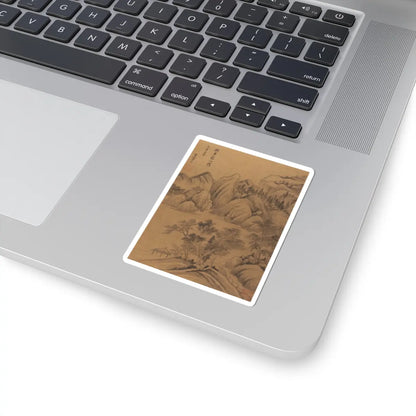 Dong Qichang - Landscapes and poems - early 17th century v3 - STICKER Vinyl Kiss-Cut Decal