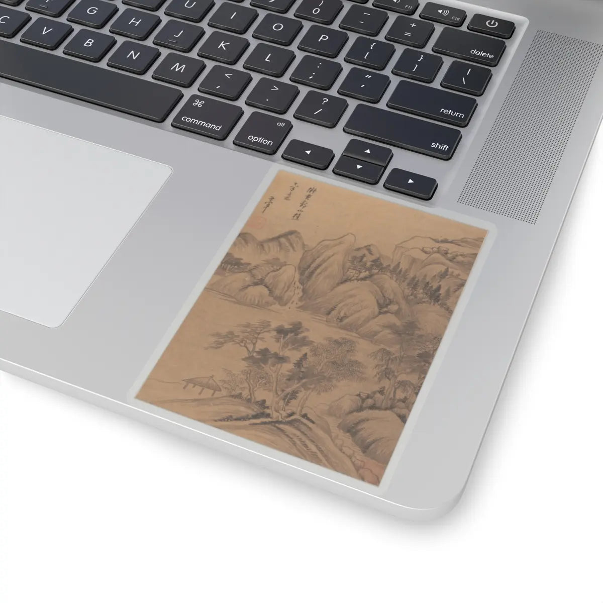 Dong Qichang - Landscapes and poems - early 17th century v3 - STICKER Vinyl Kiss-Cut Decal