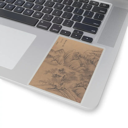 Dong Qichang - Landscapes and poems - early 17th century v3 - STICKER Vinyl Kiss-Cut Decal