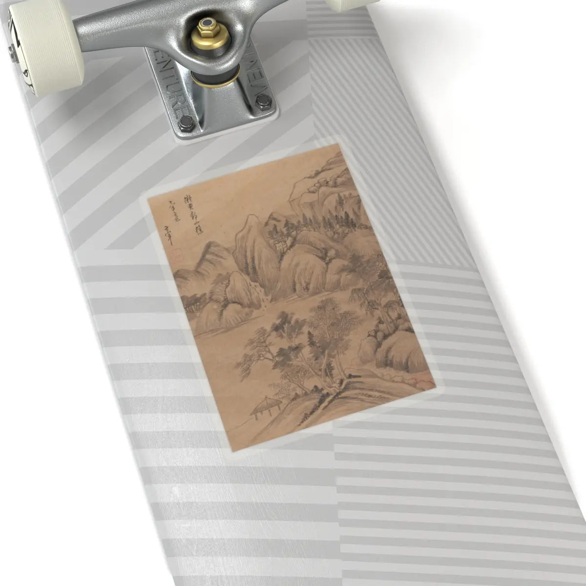 Dong Qichang - Landscapes and poems - early 17th century v3 - STICKER Vinyl Kiss-Cut Decal