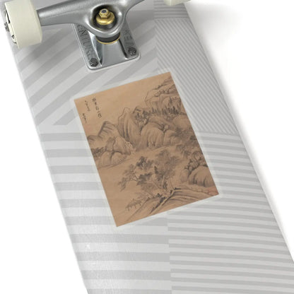 Dong Qichang - Landscapes and poems - early 17th century v3 - STICKER Vinyl Kiss-Cut Decal