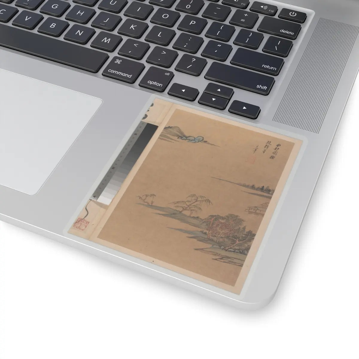 Dong Qichang - Landscapes and poems - early 17th century v5 - STICKER Vinyl Kiss-Cut Decal
