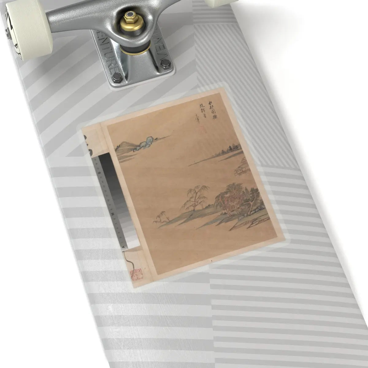 Dong Qichang - Landscapes and poems - early 17th century v5 - STICKER Vinyl Kiss-Cut Decal