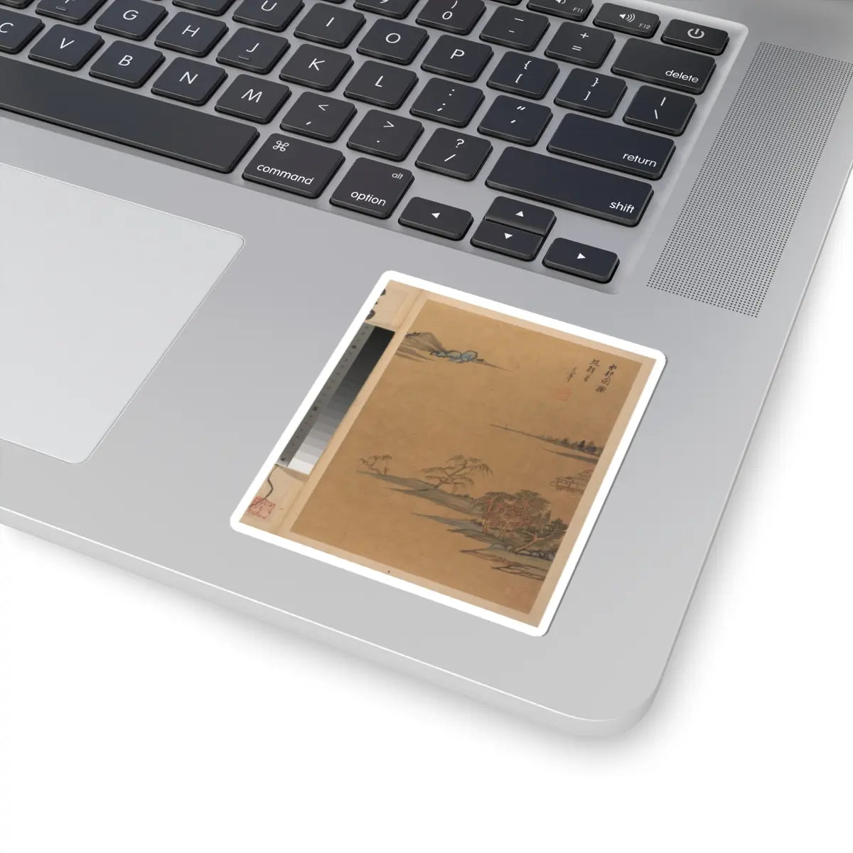 Dong Qichang - Landscapes and poems - early 17th century v5 - STICKER Vinyl Kiss-Cut Decal