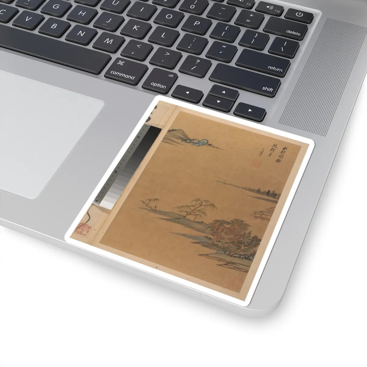 Dong Qichang - Landscapes and poems - early 17th century v5 - STICKER Vinyl Kiss-Cut Decal