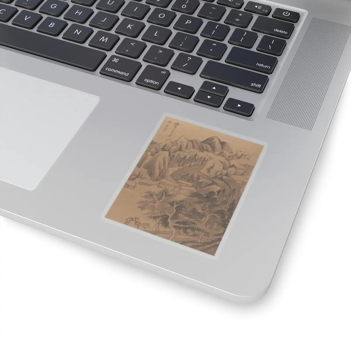 Dong Qichang - Landscapes and poems - early 17th century v7 - STICKER Vinyl Kiss-Cut Decal