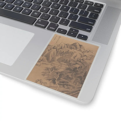 Dong Qichang - Landscapes and poems - early 17th century v7 - STICKER Vinyl Kiss-Cut Decal