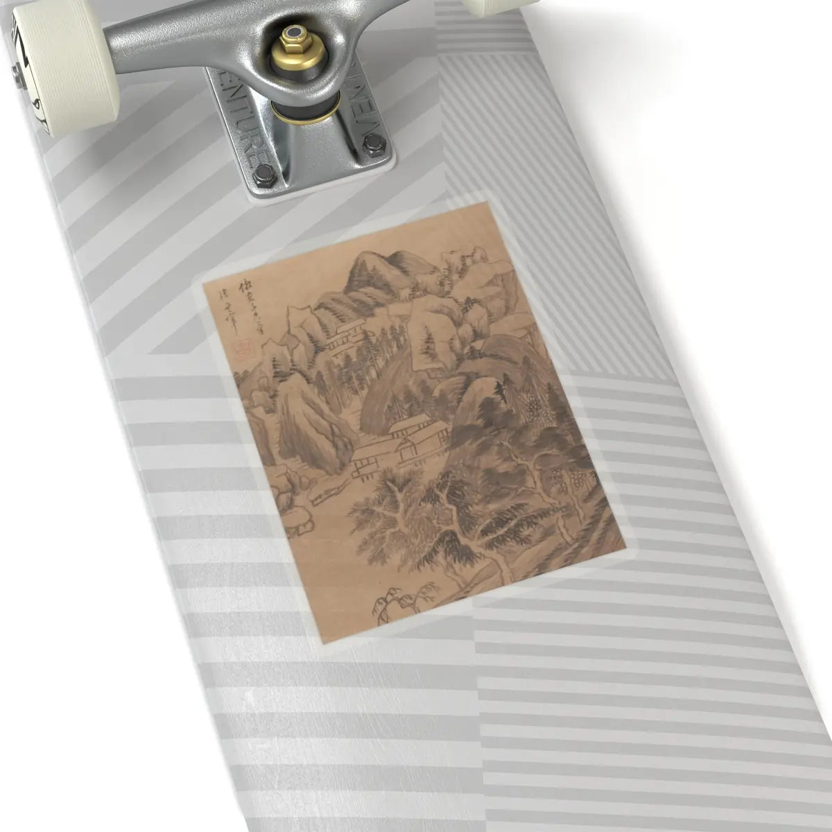 Dong Qichang - Landscapes and poems - early 17th century v7 - STICKER Vinyl Kiss-Cut Decal