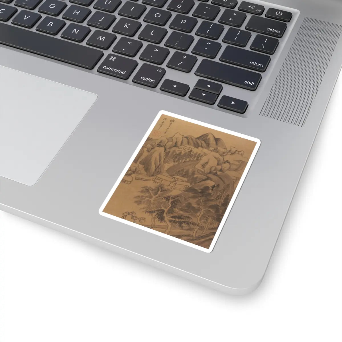 Dong Qichang - Landscapes and poems - early 17th century v7 - STICKER Vinyl Kiss-Cut Decal