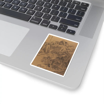 Dong Qichang - Landscapes and poems - early 17th century v7 - STICKER Vinyl Kiss-Cut Decal