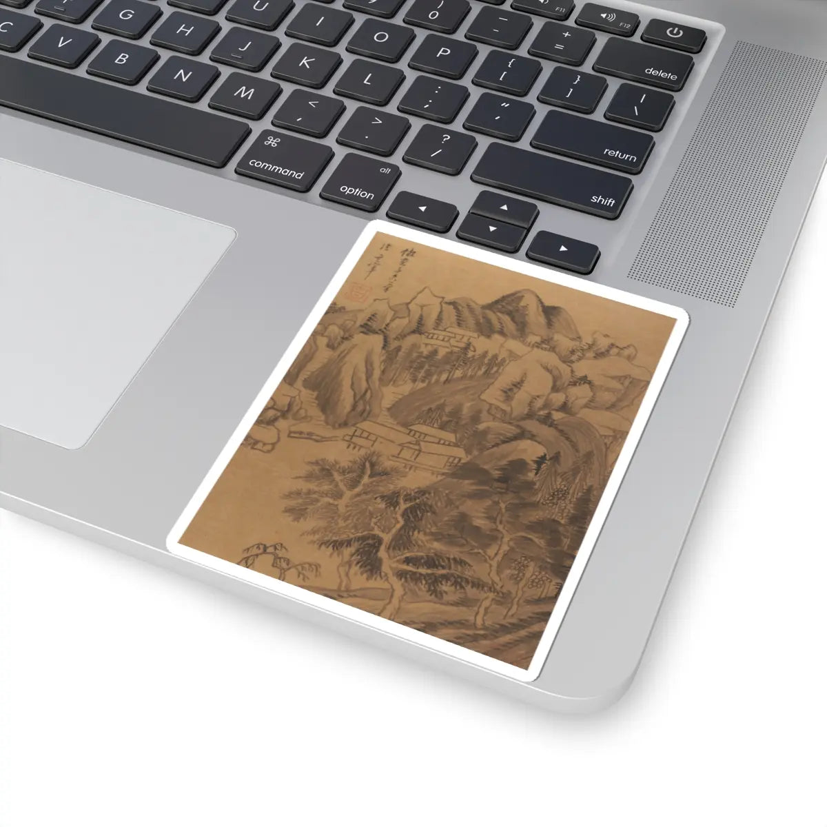 Dong Qichang - Landscapes and poems - early 17th century v7 - STICKER Vinyl Kiss-Cut Decal