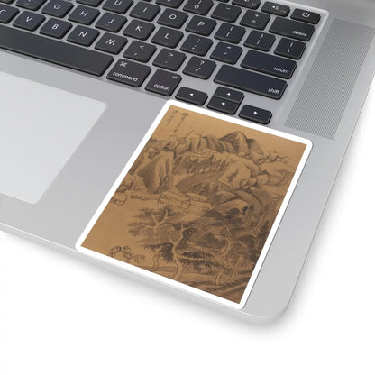 Dong Qichang - Landscapes and poems - early 17th century v7 - STICKER Vinyl Kiss-Cut Decal