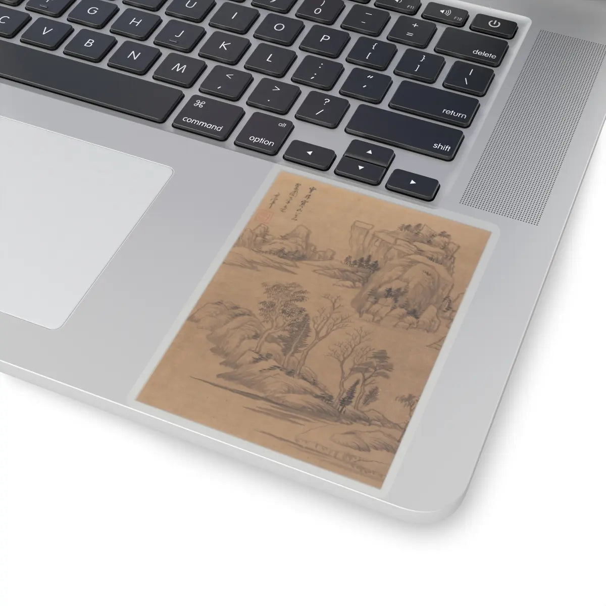 Dong Qichang - Landscapes and poems - early 17th century v9 - STICKER Vinyl Kiss-Cut Decal