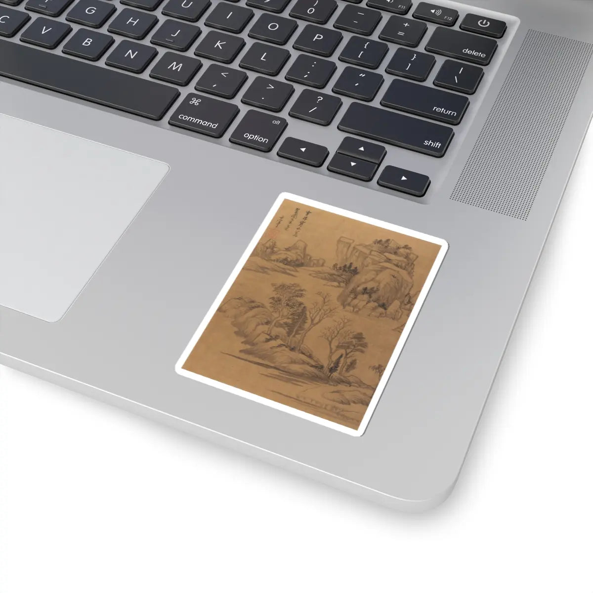Dong Qichang - Landscapes and poems - early 17th century v9 - STICKER Vinyl Kiss-Cut Decal