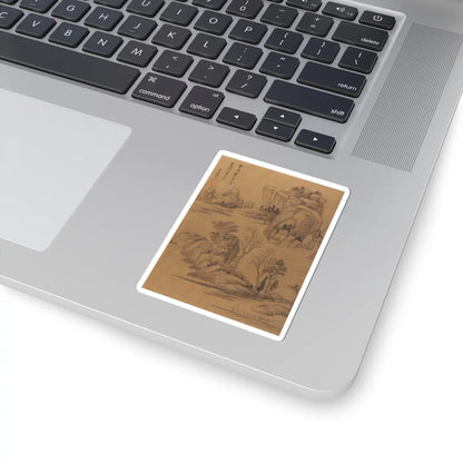 Dong Qichang - Landscapes and poems - early 17th century v9 - STICKER Vinyl Kiss-Cut Decal
