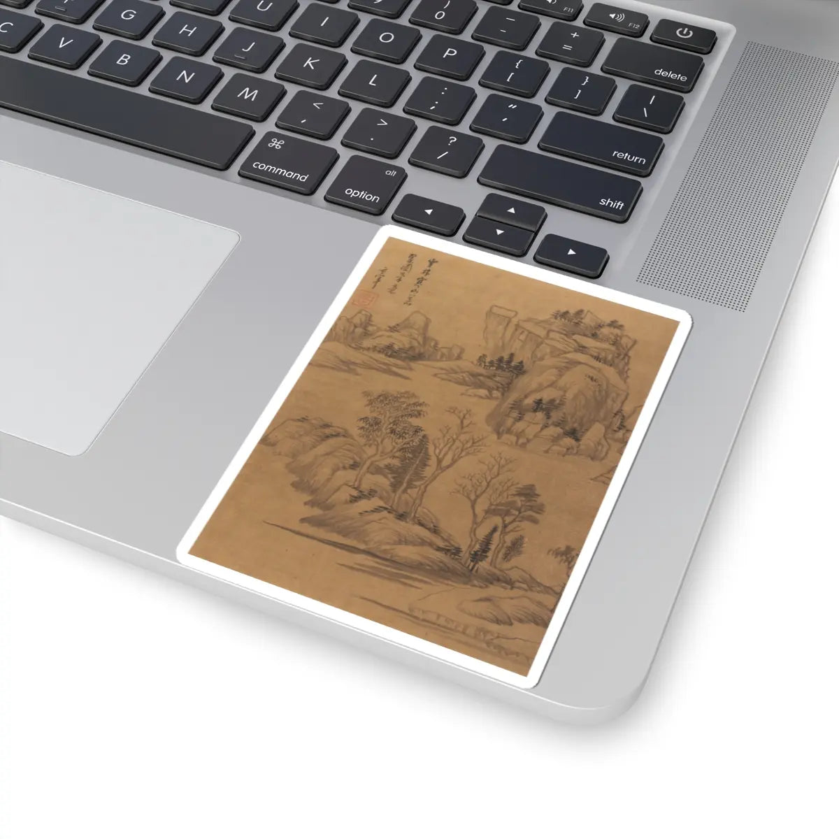 Dong Qichang - Landscapes and poems - early 17th century v9 - STICKER Vinyl Kiss-Cut Decal
