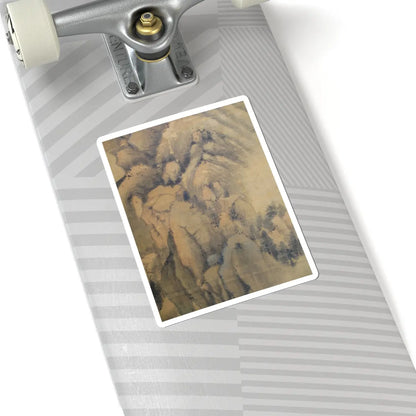 Dong Qichang - Spring Mountains over Warm Greenery - dated 1630 v10 - STICKER Vinyl Kiss-Cut Decal