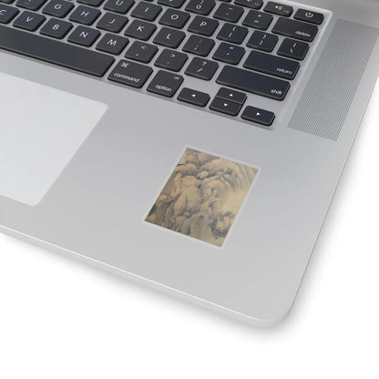 Dong Qichang - Spring Mountains over Warm Greenery - dated 1630 v10 - STICKER Vinyl Kiss-Cut Decal