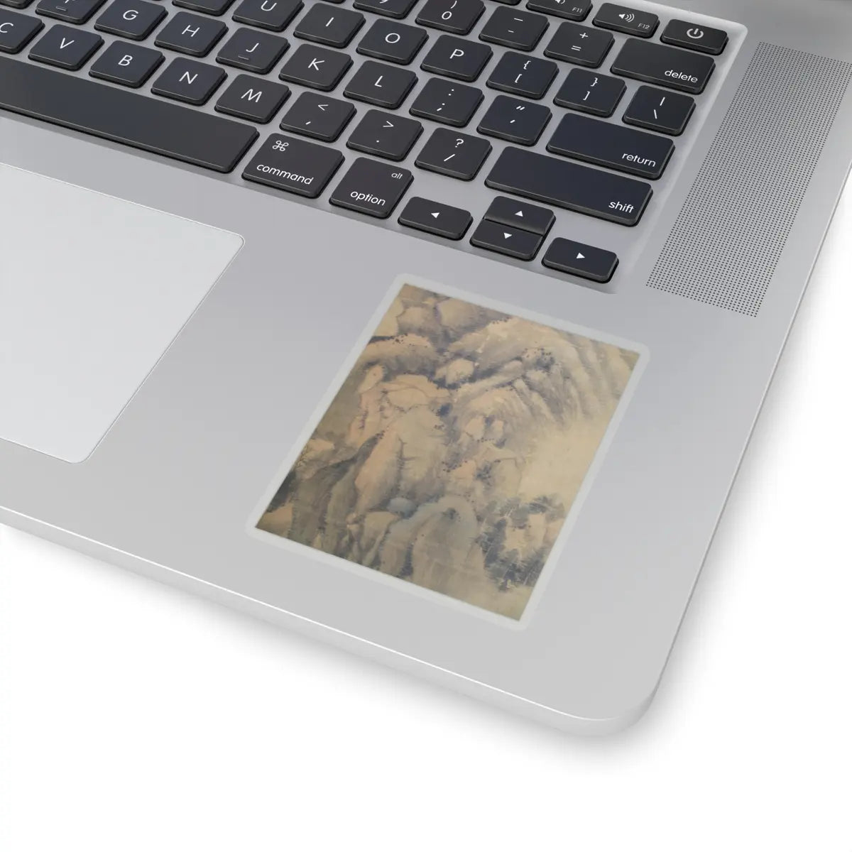 Dong Qichang - Spring Mountains over Warm Greenery - dated 1630 v10 - STICKER Vinyl Kiss-Cut Decal