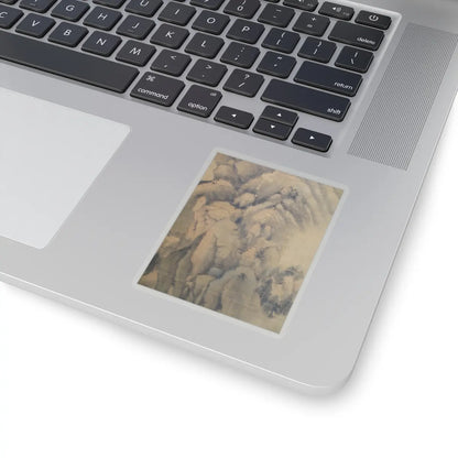 Dong Qichang - Spring Mountains over Warm Greenery - dated 1630 v10 - STICKER Vinyl Kiss-Cut Decal