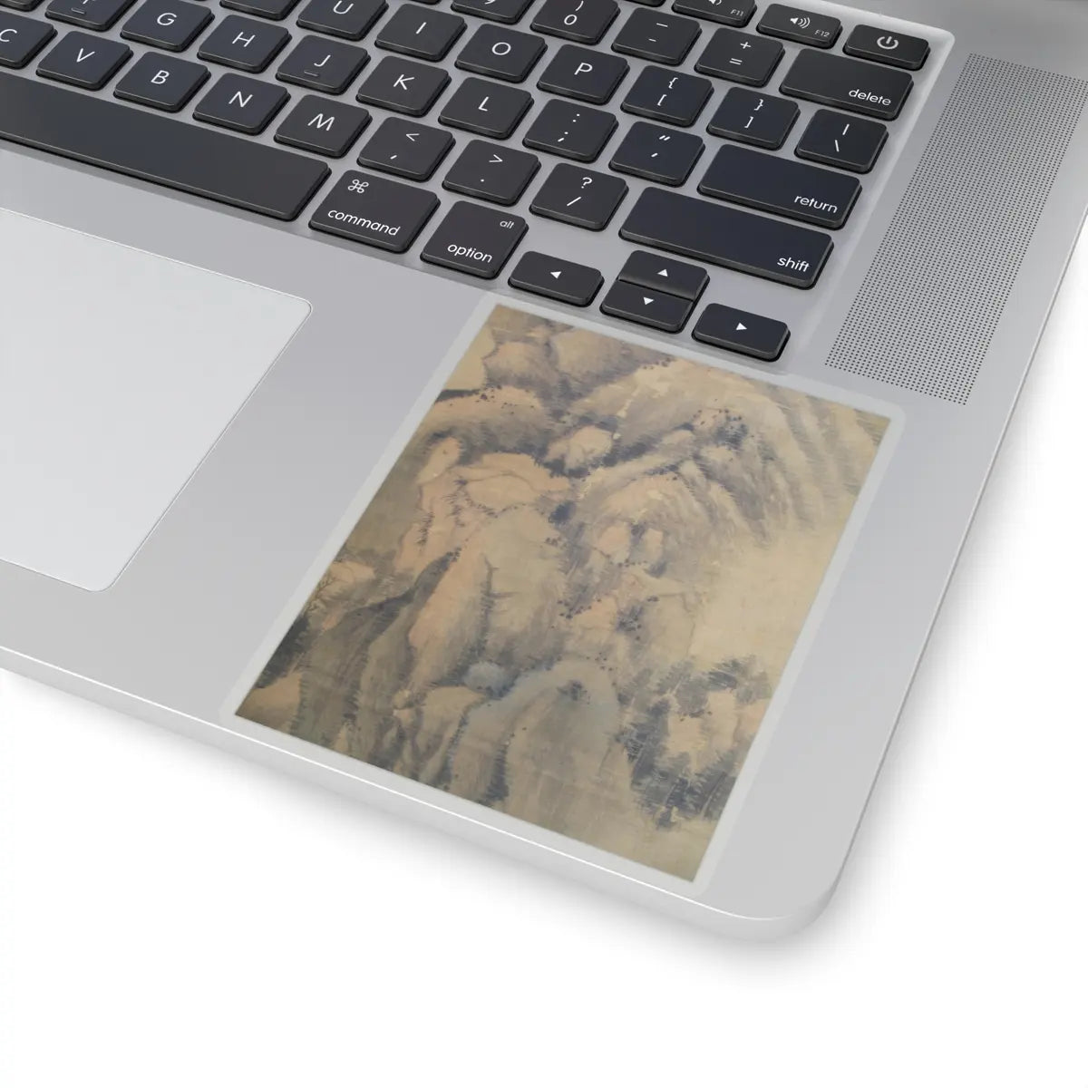Dong Qichang - Spring Mountains over Warm Greenery - dated 1630 v10 - STICKER Vinyl Kiss-Cut Decal
