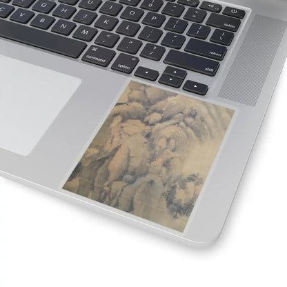 Dong Qichang - Spring Mountains over Warm Greenery - dated 1630 v10 - STICKER Vinyl Kiss-Cut Decal