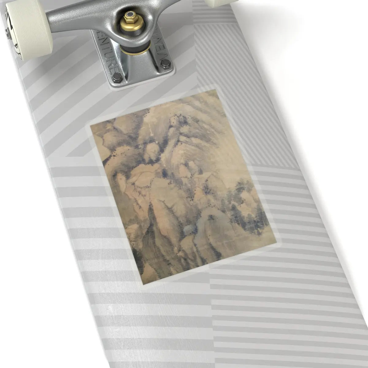Dong Qichang - Spring Mountains over Warm Greenery - dated 1630 v10 - STICKER Vinyl Kiss-Cut Decal