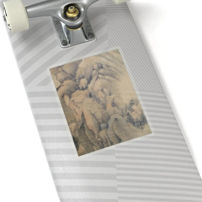 Dong Qichang - Spring Mountains over Warm Greenery - dated 1630 v10 - STICKER Vinyl Kiss-Cut Decal