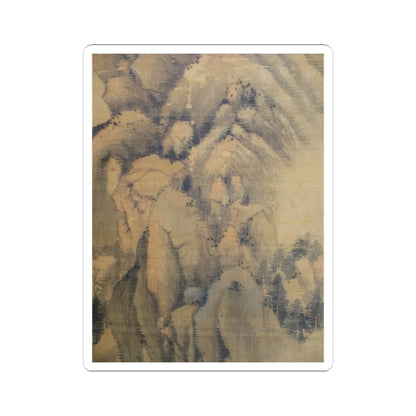 Dong Qichang - Spring Mountains over Warm Greenery - dated 1630 v10 - STICKER Vinyl Kiss-Cut Decal