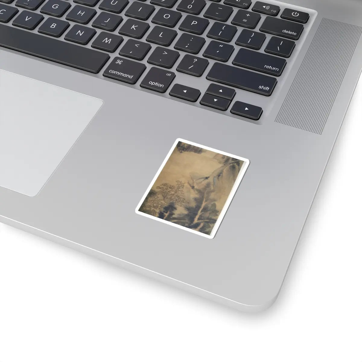 Dong Qichang - Spring Mountains over Warm Greenery - dated 1630 v12 - STICKER Vinyl Kiss-Cut Decal
