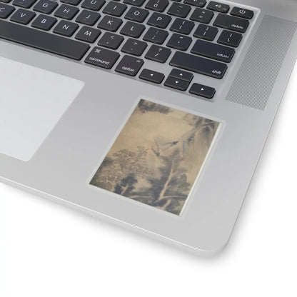 Dong Qichang - Spring Mountains over Warm Greenery - dated 1630 v12 - STICKER Vinyl Kiss-Cut Decal