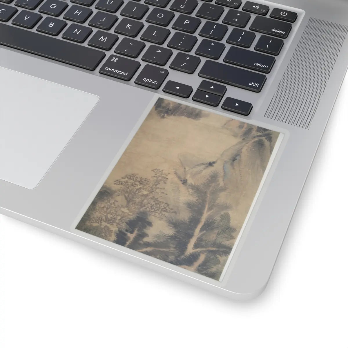 Dong Qichang - Spring Mountains over Warm Greenery - dated 1630 v12 - STICKER Vinyl Kiss-Cut Decal
