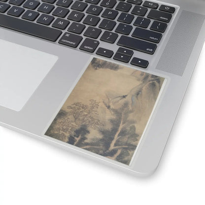 Dong Qichang - Spring Mountains over Warm Greenery - dated 1630 v12 - STICKER Vinyl Kiss-Cut Decal