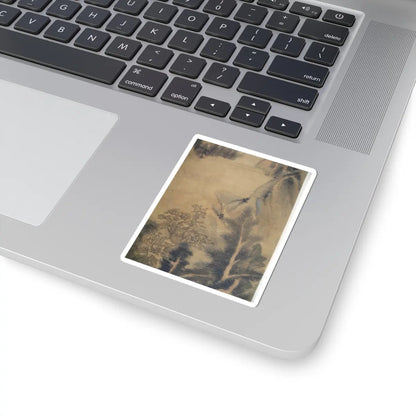 Dong Qichang - Spring Mountains over Warm Greenery - dated 1630 v12 - STICKER Vinyl Kiss-Cut Decal