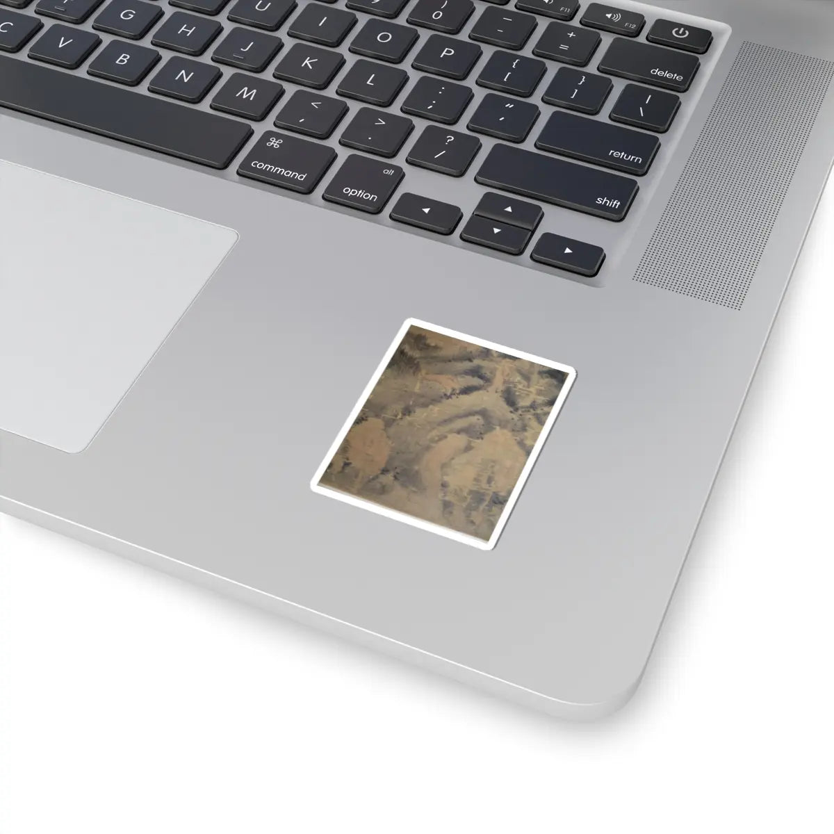 Dong Qichang - Spring Mountains over Warm Greenery - dated 1630 v19 - STICKER Vinyl Kiss-Cut Decal