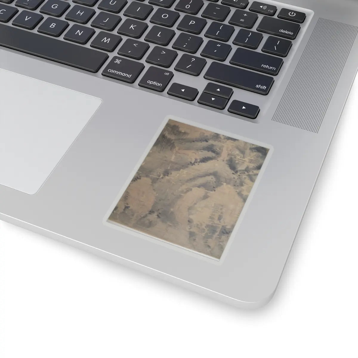 Dong Qichang - Spring Mountains over Warm Greenery - dated 1630 v19 - STICKER Vinyl Kiss-Cut Decal