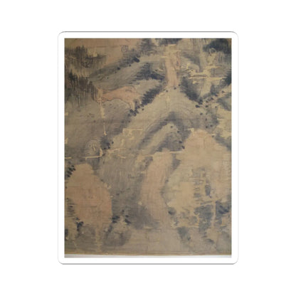 Dong Qichang - Spring Mountains over Warm Greenery - dated 1630 v19 - STICKER Vinyl Kiss-Cut Decal